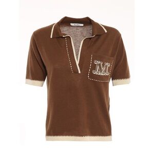 MAX MARA - RICORDO SILK AND CASHMERE POLO